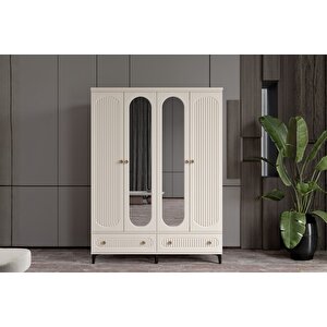 Cast Moon 4 Kapılı Aynalı Gardırop