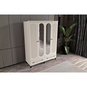 Cast Moon 4 Kapılı Aynalı Gardırop