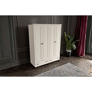 Zare Moon 4 Kapılı Gardırop