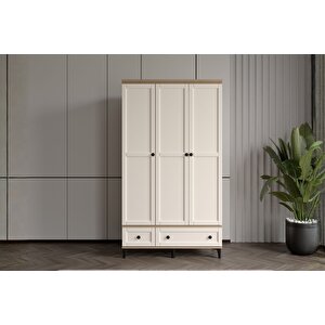 Duns Walnut 3 Kapılı Gardırop