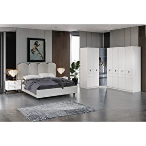 Rain 7 Kapılı Köşe Yatak Odası Takımı