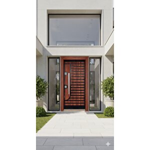 Modern Villa Serisi - Premium Ahşap Dokulu Çelik Kapı