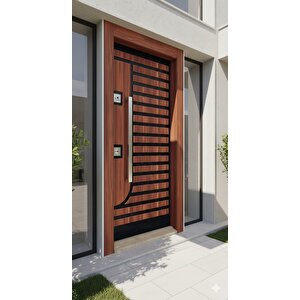 Modern Villa Serisi - Premium Ahşap Dokulu Çelik Kapı