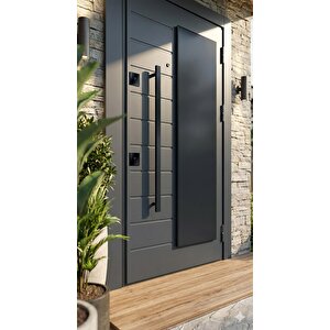 Premium Antrasit Kompozit Kaplama Çelik Kapı (210x110 Pervazdan Pervaza)