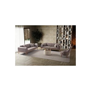 Paris 3+3+1 Koltuk Takımı Kahverengi Kahverengi