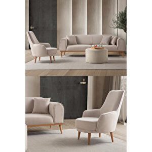 Paris 3+1 Koltuk Takımı Sütlü Kahve Sütlü Kahve