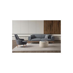 Paris 3+3+1+1 Koltuk Takımı Gri Renk Gri