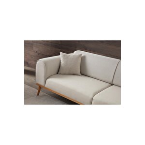 Paris 3+3+1+1 Koltuk Takımı Bej Renk