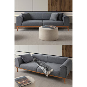 Paris 3'lü Koltuk Gri Gri