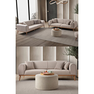 Paris 3+3 Koltuk Takımı Sütlü Kahve Ekru