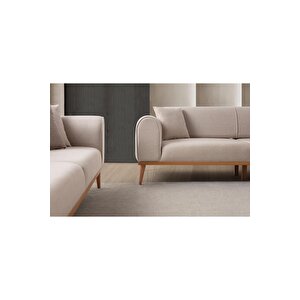 Paris 3+3 Koltuk Takımı Sütlü Kahve