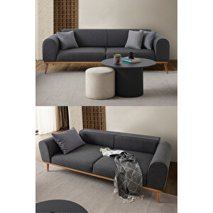 Paris 3'lü Koltuk Antrasit Antrasit