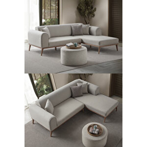 Paris Sol Köşe Koltuk Takımı Krem Sol