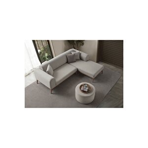 Paris Sol Köşe Koltuk Takımı Krem