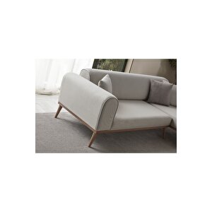 Paris Sol Köşe Koltuk Takımı Krem