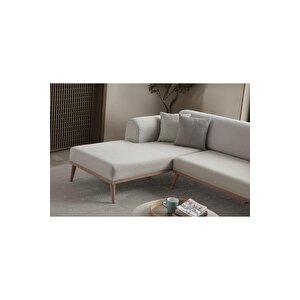 Paris Sağ Köşe Koltuk Takımı Krem