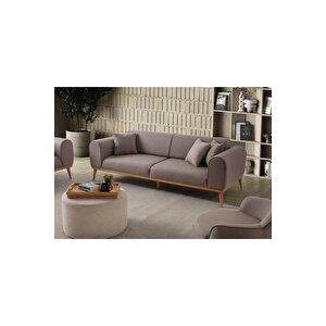 Paris 3'lü Koltuk Kahverengi Kahverengi