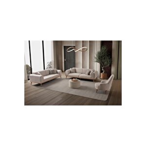 Paris 3+3+1 Koltuk Takımı Sütlü Kahve Sütlü Kahve