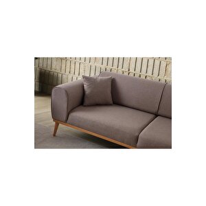 Paris 3+3 Koltuk Takımı Kahverengi