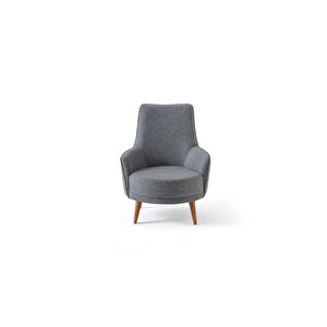 Paris Keten Berjer Gri Tekli Koltuk