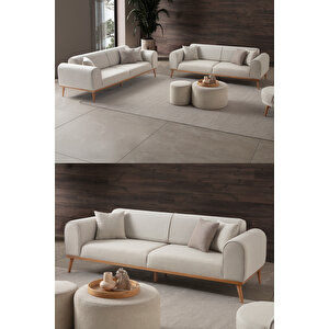 Paris 3+3 Koltuk Takımı Krem Bej