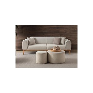 Paris 3+3 Koltuk Takımı Krem Bej