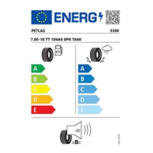7.00-18 Tt 106a6 8pr Ta60 Traktör Ön Lastiği (üretim Tarihi:2025)