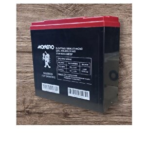 Monero 12v-24 Amper Di̇k  E-bike Akü 4'lü Paket (20 Amper Ile Aynı Ebatlarda) Ebatlar: 180 X 78 X 170mm