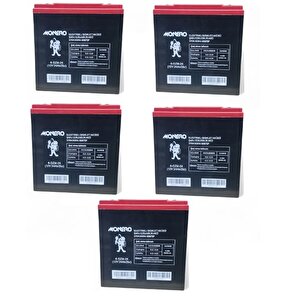 Monero 12v-24 Amper Di̇k  E-bike Akü 5'li̇ Paket (20 Amper Ebatları Ile Aynı) Ebatlar: 180 X 78 X 170mm
