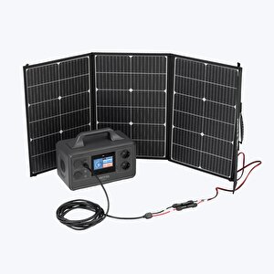 S500pro Taşınabilir Güç Sistemi 500w + 100w Taşınabilir Güneş Paneli + Mc4 Xt60 Dönüşüm Kablosu 5m
