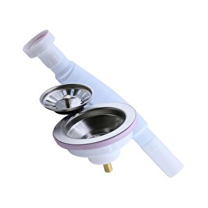 Geniş Ağızlı Tırnaklı Körüklü Lavabo Sifon