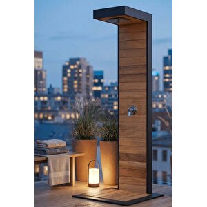 Premium İroko Havuz Duşu