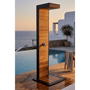 Premium İroko Havuz Duşu