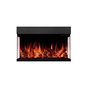 Copart Zaya Laden 90 - Isıtmalı 3 Taraflı Elektrikli Şömine