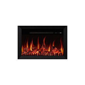 Copart Zaya Alaf 80 Derin - Isıtmalı Elektrikli Şömine