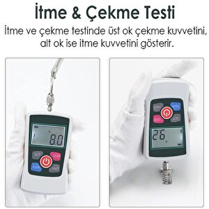 Amf-500 Dijital İtme Çekme Kuvveti Ölçer | 500 Newton | 0,1n | Tek Bağlantılı