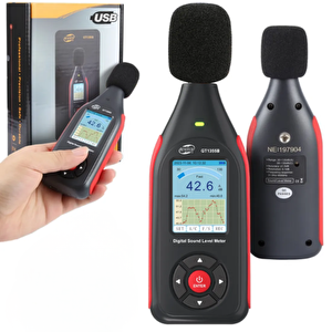Gt1355b Renkli Ekranlı Kayıt Yapabilen Ses Ölçer | Şarj Edilebilir