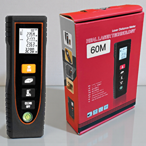 Mtr60 Klipsli Lazerli Mesafe Ölçer 60 Metre