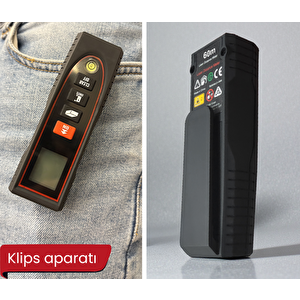 Texta Mtr60 Klipsli Lazerli Mesafe Ölçer 60 Metre