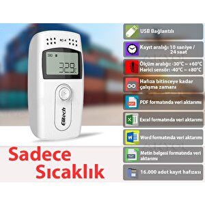 Elitech Rc-4 Mini Sıcaklık Kayıt Cihazı Datalogger