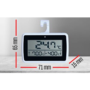 Oem Ys24 Alarmlı Mıknatıslı Buzdolabı Termometresi