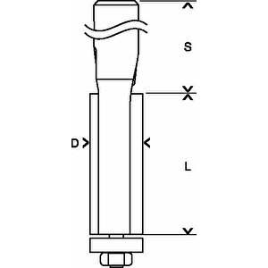 Bosch 6mm Şaftlı Pah Kırma Freze Ucu 6*9,5*56 2608628462