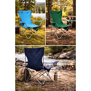 Campseat X90 Katlanır Kamp Sandalyesi (taşıma Çantalı) Mavi