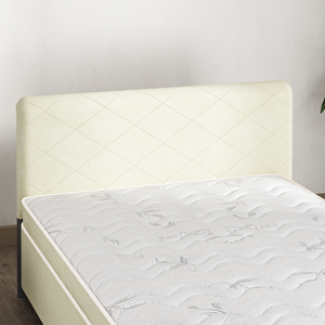 Başlık Kılıfı, Mimoza Yatak Başlık Kılıfı Krem 120x60 cm