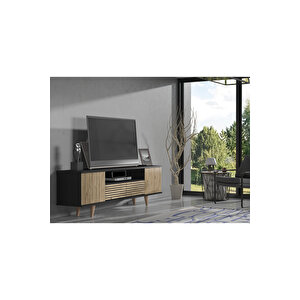 Hunerika Sova Zebra Kapak Premium Tv Ünitesi - Minifiks - Beyaz