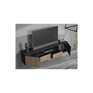 Hunerika Sova Zebra Kapak Premium Tv Ünitesi - Minifiks - Beyaz