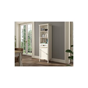 Hunerika Mi̇sto Set 3 Tv Ünitesi-kitaplık-vitrin-krem/legnano-minifiks Bağlantılı