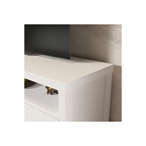 Hunerika Olite 2 Çekmeceli Tv Ünitesi-wood Beyaz-minifiks Bağlantılı