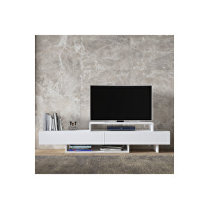 Hunerika Mimario 2 Kapaklı Tv Ünitesi-beyaz-minifiks Bağlantılı