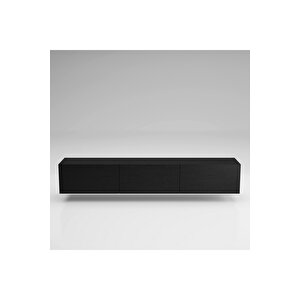 Hunerika Korina Tv Ünitesi- Wood Siyah -minifiks Bağlantılı